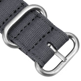 ZULUDIVER Vintage Canvas ZULU Watch Strap - Grey