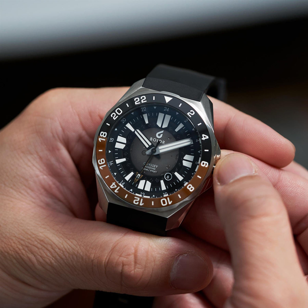 Boldr Odyssey Freediver GMT - Black / Brown