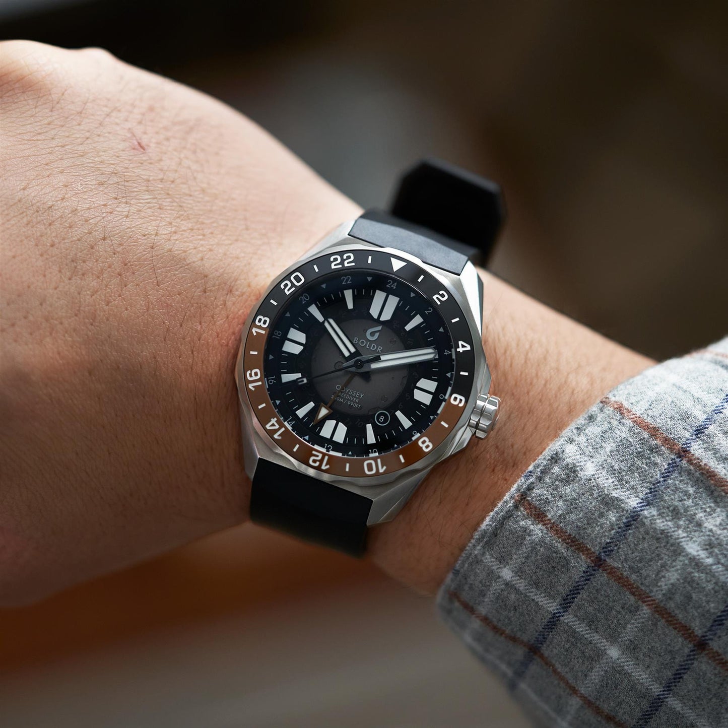 Boldr Odyssey Freediver GMT - Black / Brown