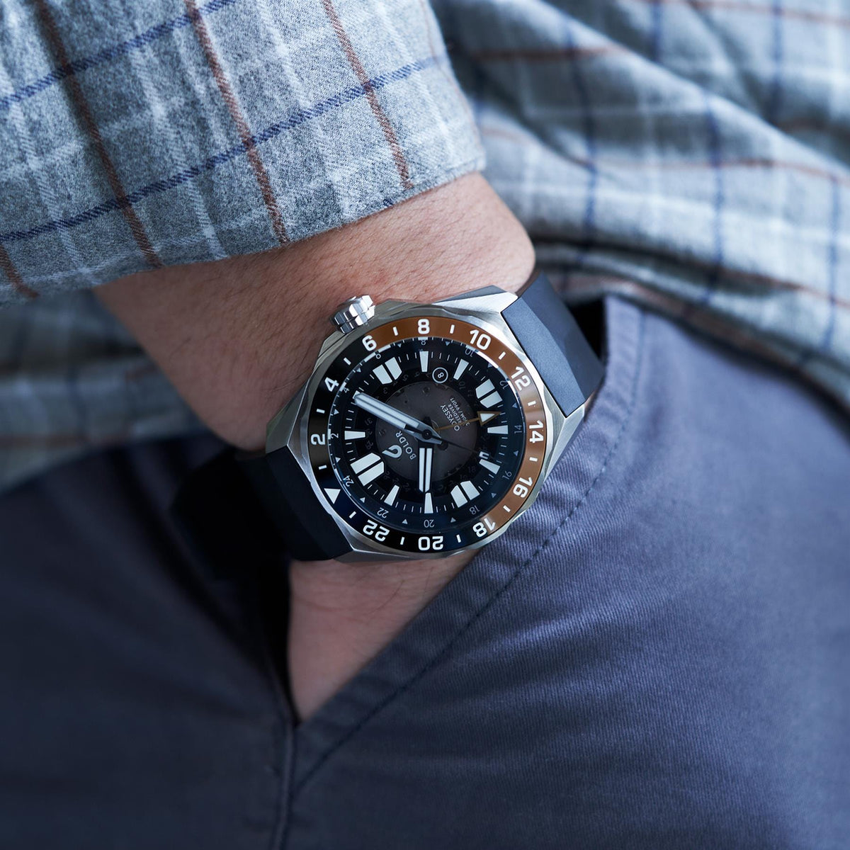 Boldr Odyssey Freediver GMT - Black / Green