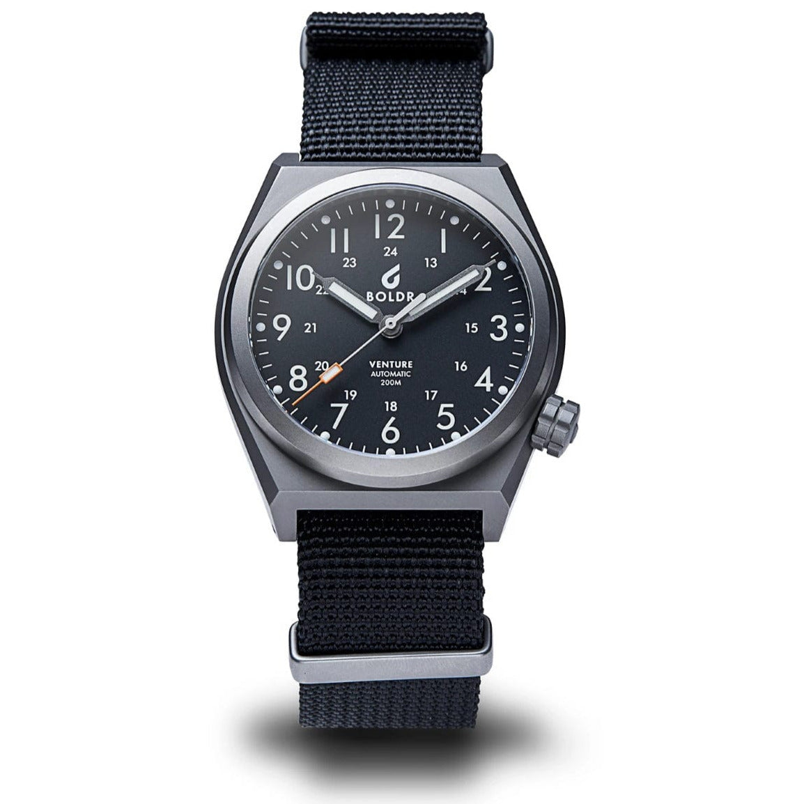 Boldr Venture Carbon Black Automatic Watch