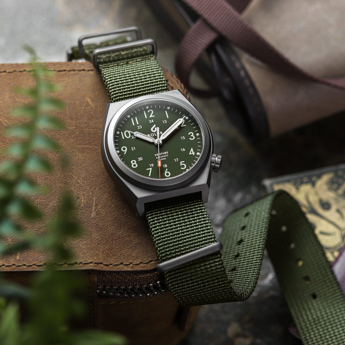 Boldr Venture Jungle Green Automatic Field Watch