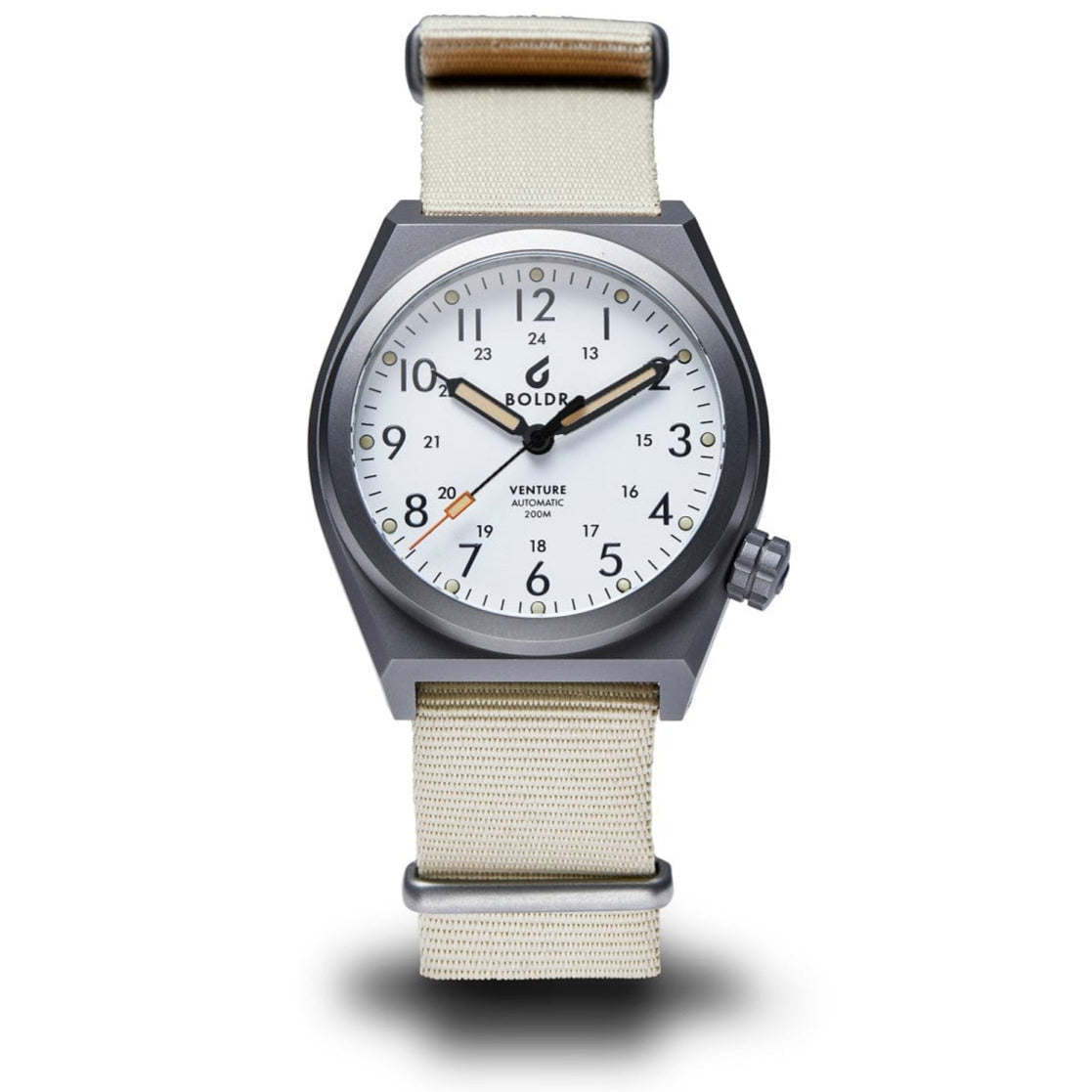 Boldr Venture Automatic Field Watch - Sand Storm