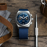 Boldr Venture Field Medic III Chronograph Watch - Blue Dial