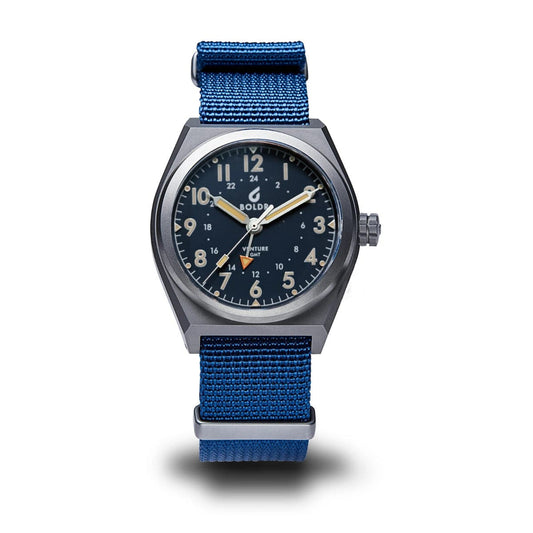 Boldr Venture GMT Field Watch - Blue