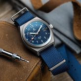 Boldr Venture Wayfarer Navy Blue Automatic Watch