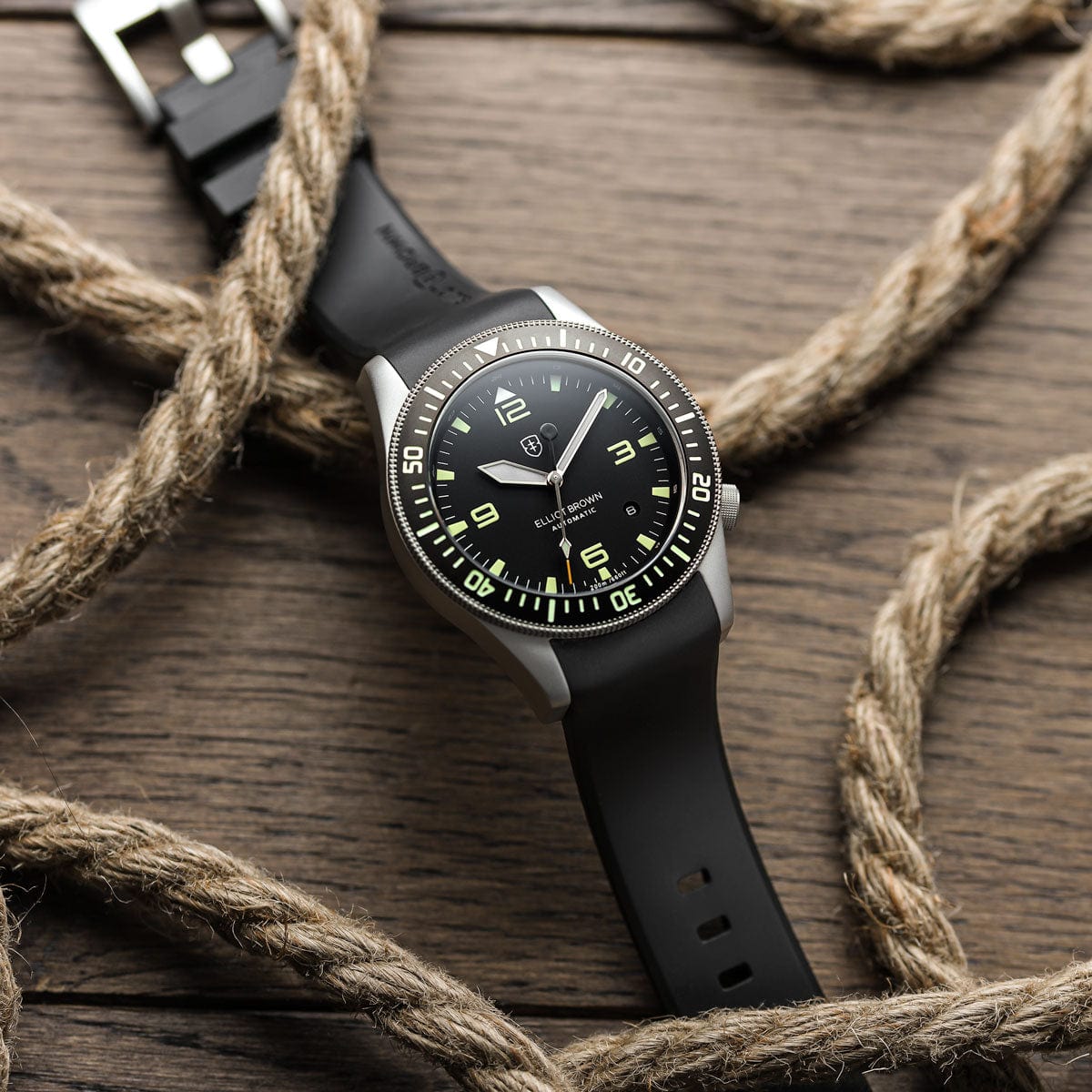 Elliot Brown Holton Automatic 101-A11 - Silver/Black