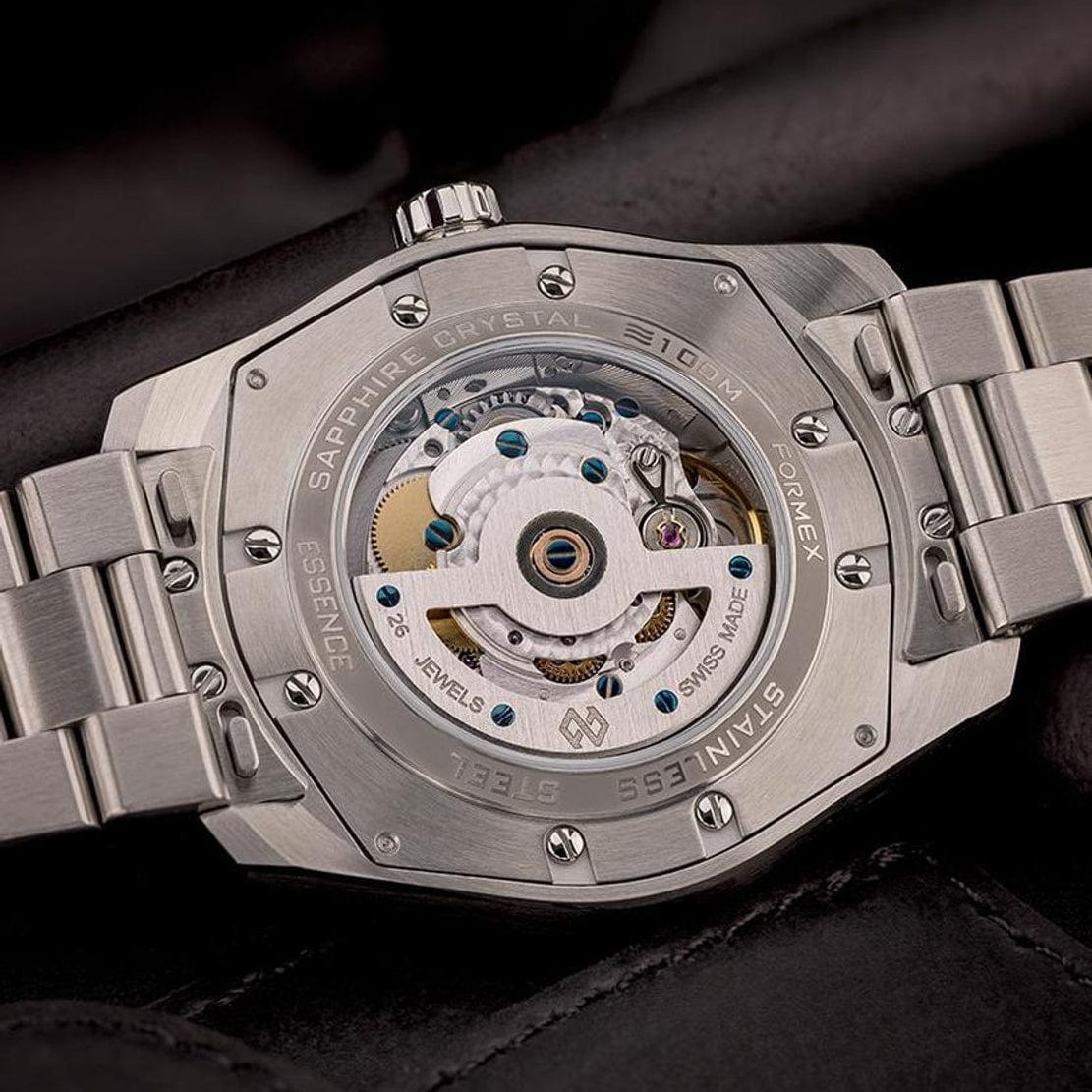 Formex Essence 39 Automatic Chronometer Watch - Green / Steel Bracelet