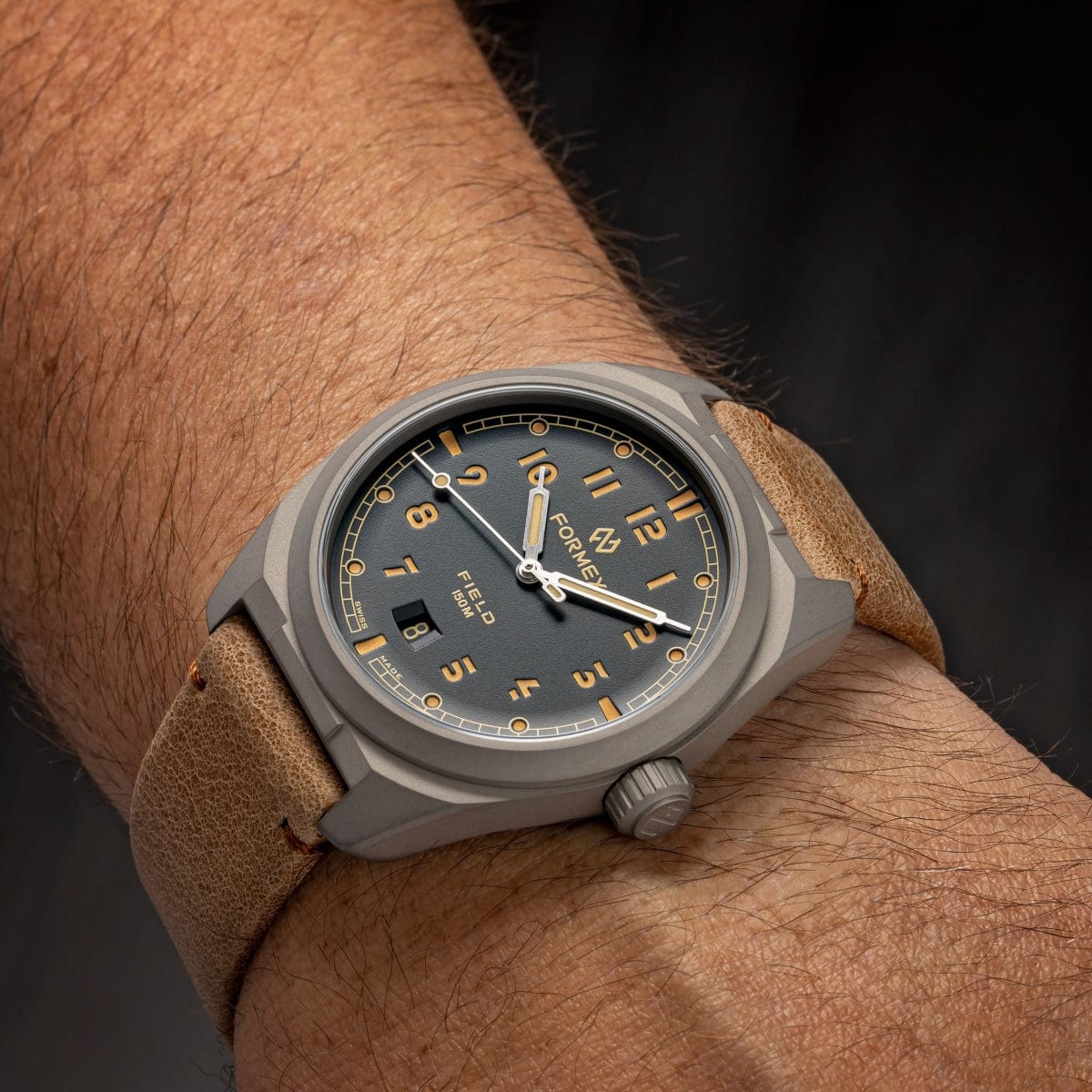 FORMEX Field Automatic - Ash Grey - Blue Nylon Strap