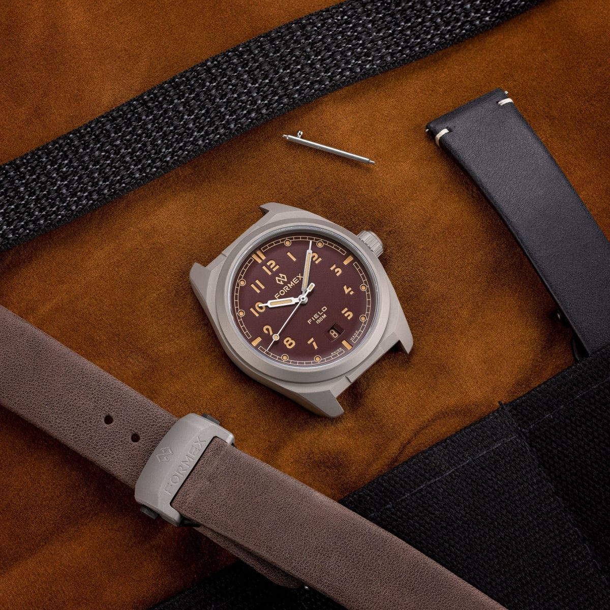 FORMEX Field Automatic - Ash Grey - Blue Nylon Strap