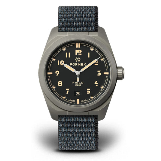 FORMEX Field Automatic - Charcoal - Blue Nylon Strap