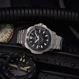 FORMEX REEF Automatic Chronometer COSC 300M Steel Bracelet / Black Dial / Black Bezel Diving Gear Shot