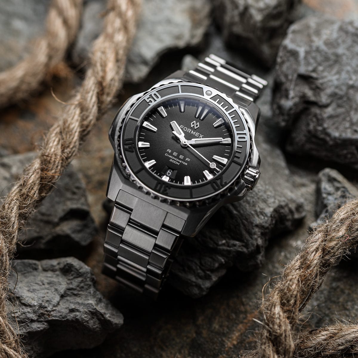 FORMEX REEF Automatic Chronometer - Black Dial / Black Bezel