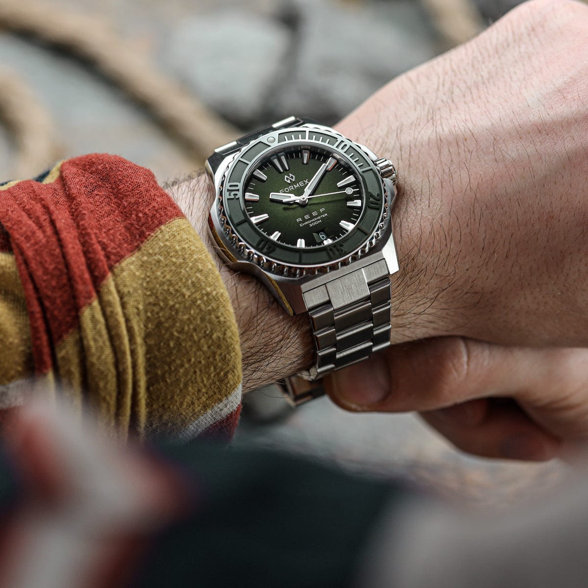 FORMEX REEF Automatic Chronometer - Green Dial / Green Bezel