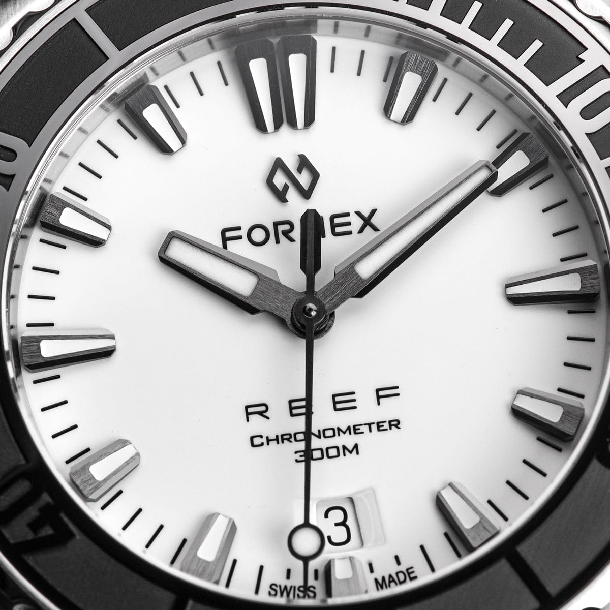 Formex REEF Automatic Chronometer - White Dial / Black Bezel