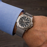 FORMEX REEF GMT - Black Dial with Blue GMT - Stainless Steel Bracelet