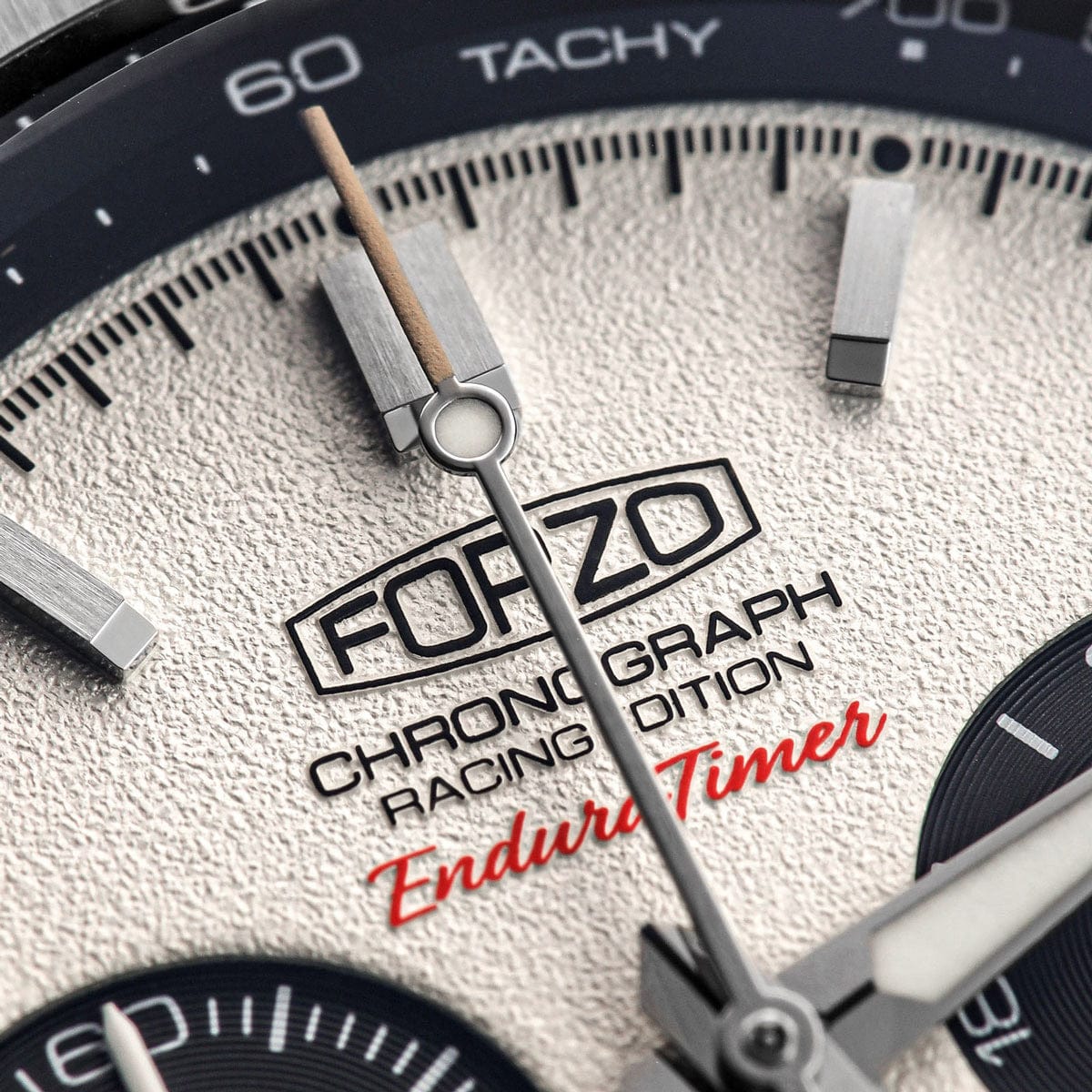FORZO 406F EnduraTimer Chronograph Watch with Panda Dial Macro