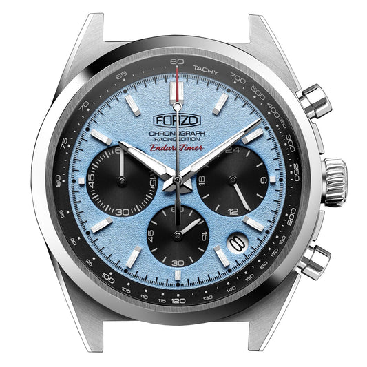 FORZO G2 EnduraTimer Chronograph Watch - Light Blue - SS-B02-B
