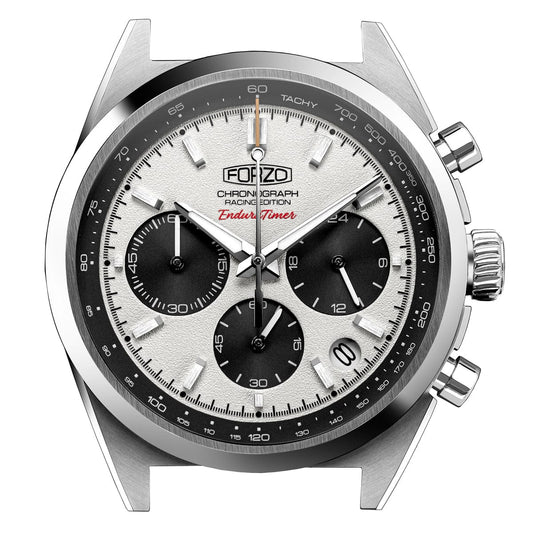FORZO G2 EnduraTimer Chronograph Watch Panda Dial - SS-BO2-B