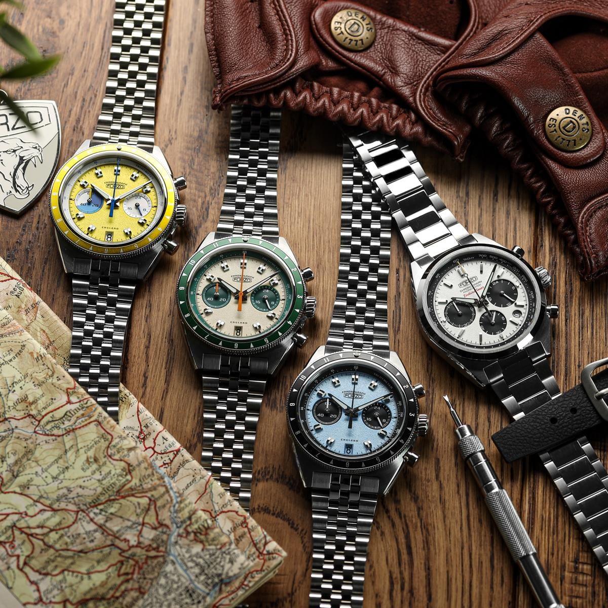 FORZO Mechanical Drive King - Gold Dial