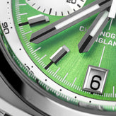 Geckota Chronotimer Aurora Chronograph Watch Green Sunburst TP-369-2