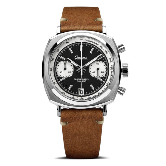Geckota Chronotimer Racing Chronograph Watch Classic Reverse Panda VS-369-4
