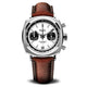 Geckota Chronotimer Racing Chronograph Watch White Dial Classic Panda