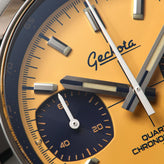 Geckota Chronotimer Racing Chronograph Watch Yellow Dial VS-369-2