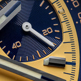 Geckota Chronotimer Racing Chronograph Watch Yellow Dial VS-369-4