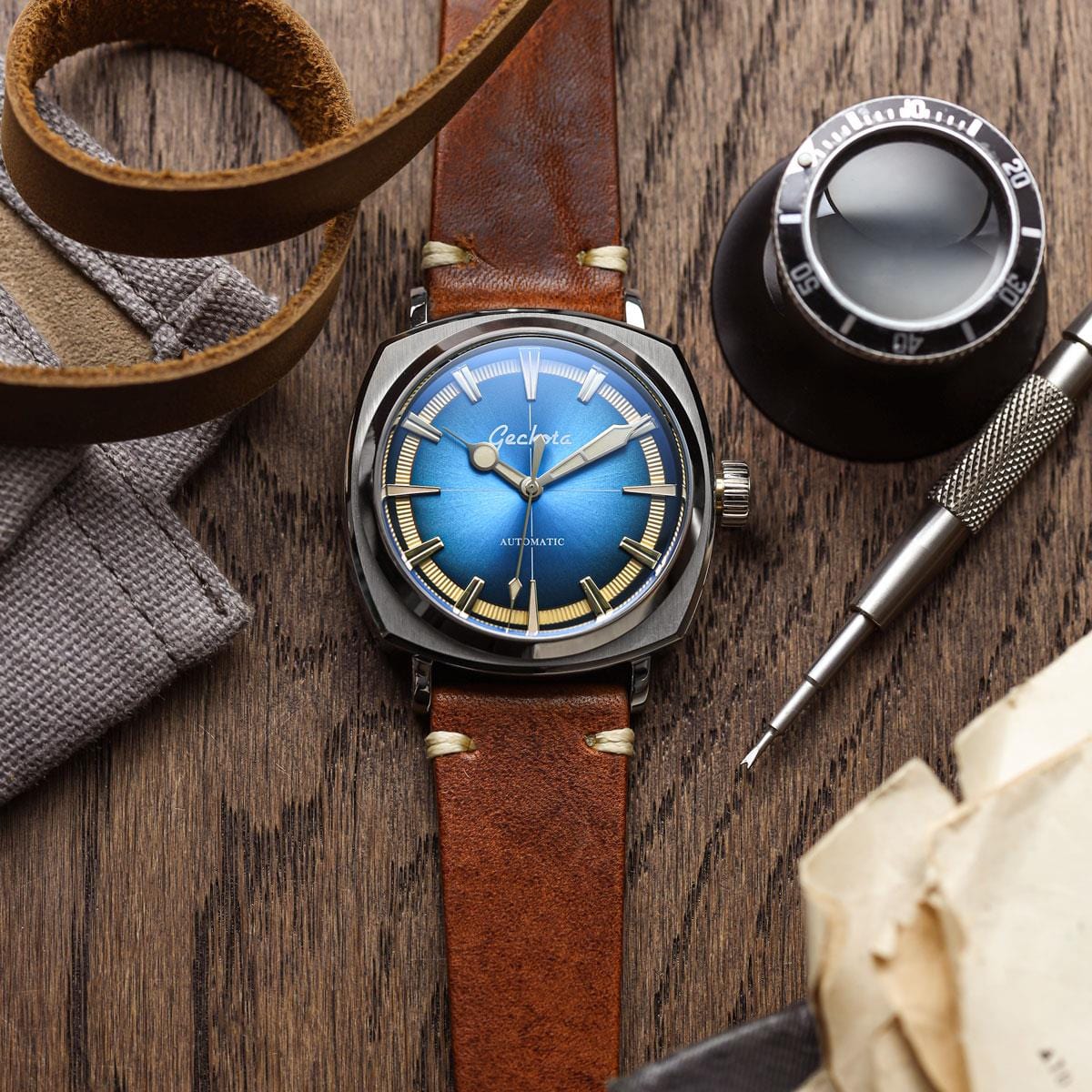 Geckota Pioneer Automatic Watch Arctic Blue Edition VS-369-4