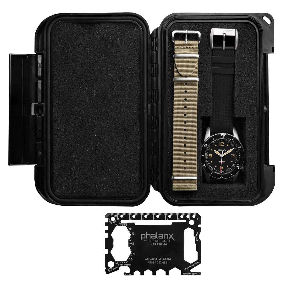 Geckota S-01 Phalanx Special Operations Watch - Intelligence Edition - Tactical Set