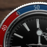 Geckota Sea Hunter Automatic Diver's Watch - Blue / Red