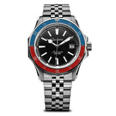 Geckota Sea Hunter Automatic Diver's Watch - Blue / Red
