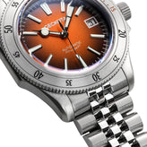 Geckota Sea Hunter Automatic Diver's Watch Steel Edition - Orange Dial - LIKE NEW