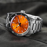 Nodus Retrospect III Automatic Dive Watch - Flare Orange