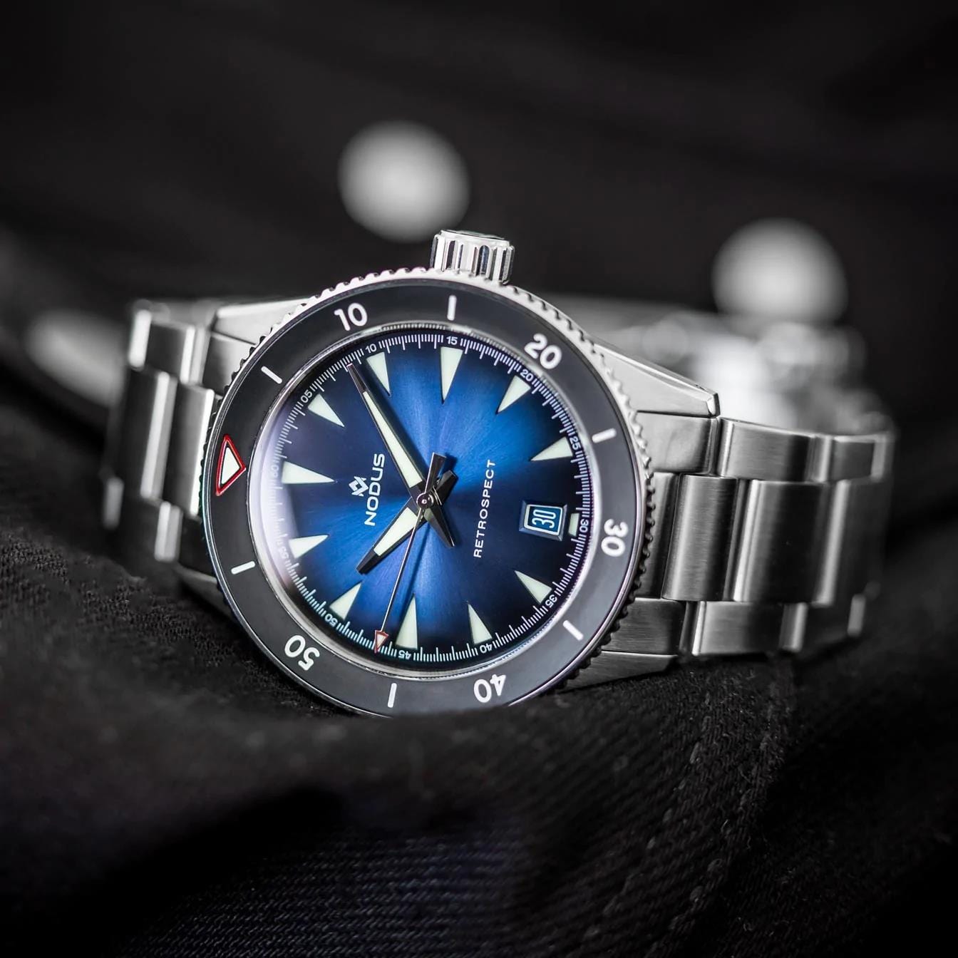 Nodus Retrospect III Automatic Dive Watch - Nebula Blue