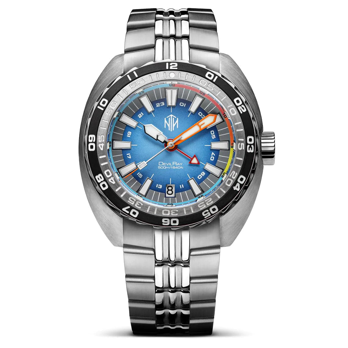 NTH DevilRay GMT Dive Watch - Date - Blue