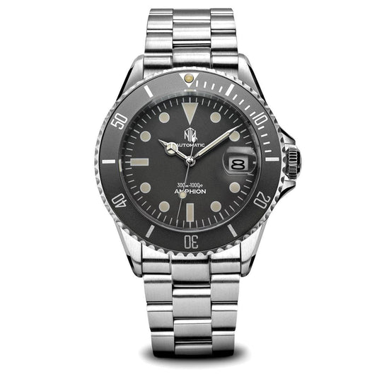 NTH Amphion Dive Watch - Anchor Grey - WatchGecko Exclusive