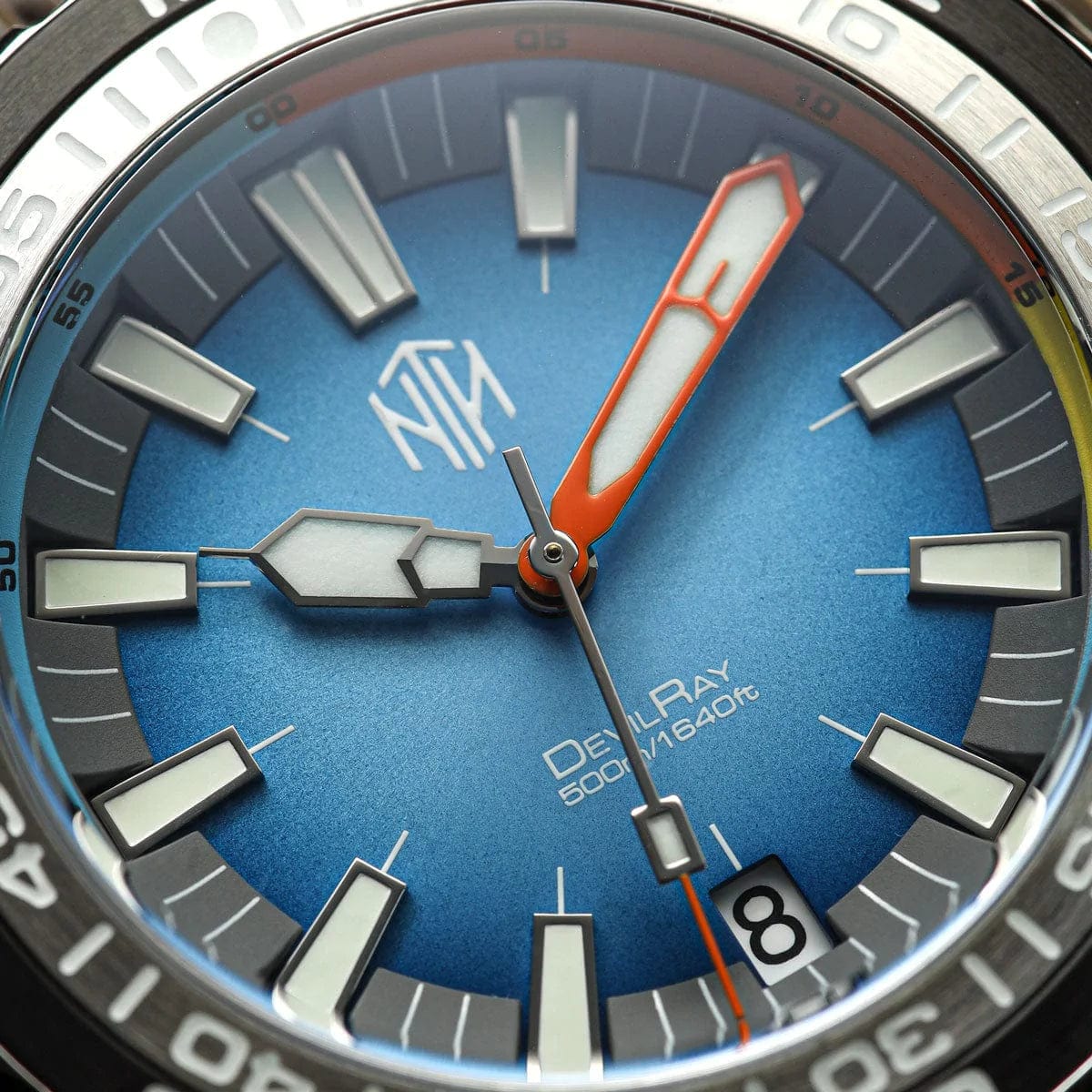 NTH DevilRay Automatic Dive Watch - Date - Blue
