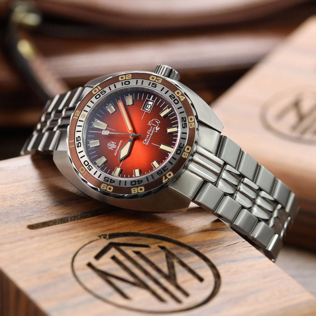 NTH DevilRay Dive Watch - Vintage Orange - WatchGecko Exclusive - LIKE NEW