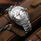 NTH DevilRay Dive Watch - Vintage Silver - WatchGecko Exclusive