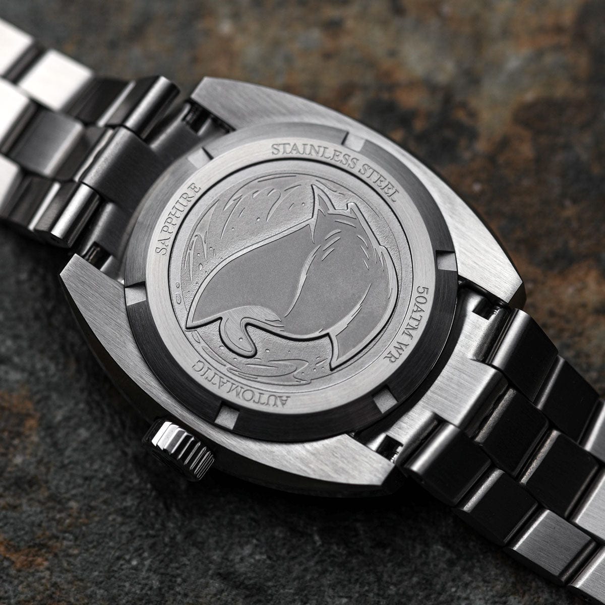 NTH DevilRay Dive Watch - Vintage Silver - WatchGecko Exclusive