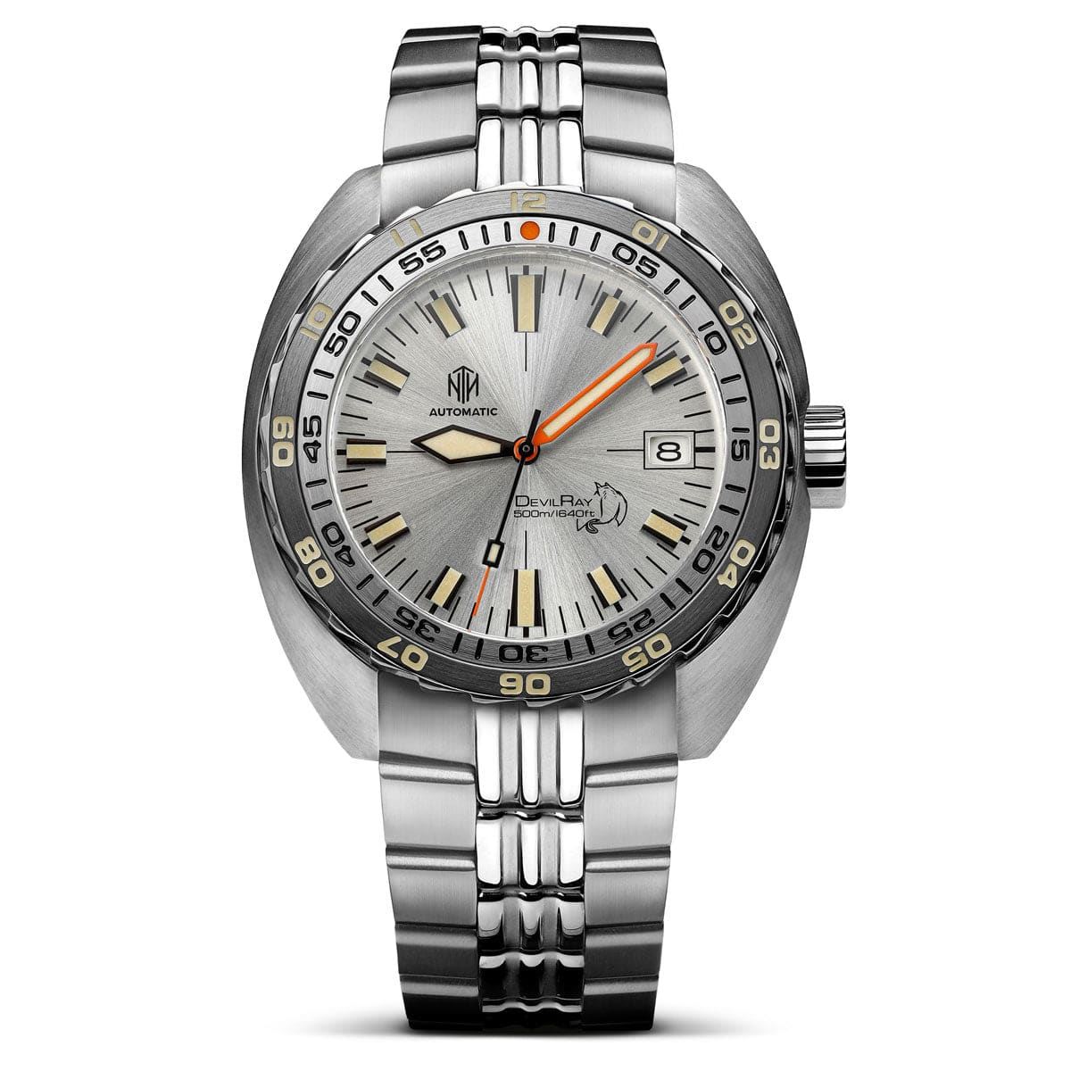 NTH DevilRay Dive Watch - Vintage Silver - WatchGecko Exclusive - Nearly New