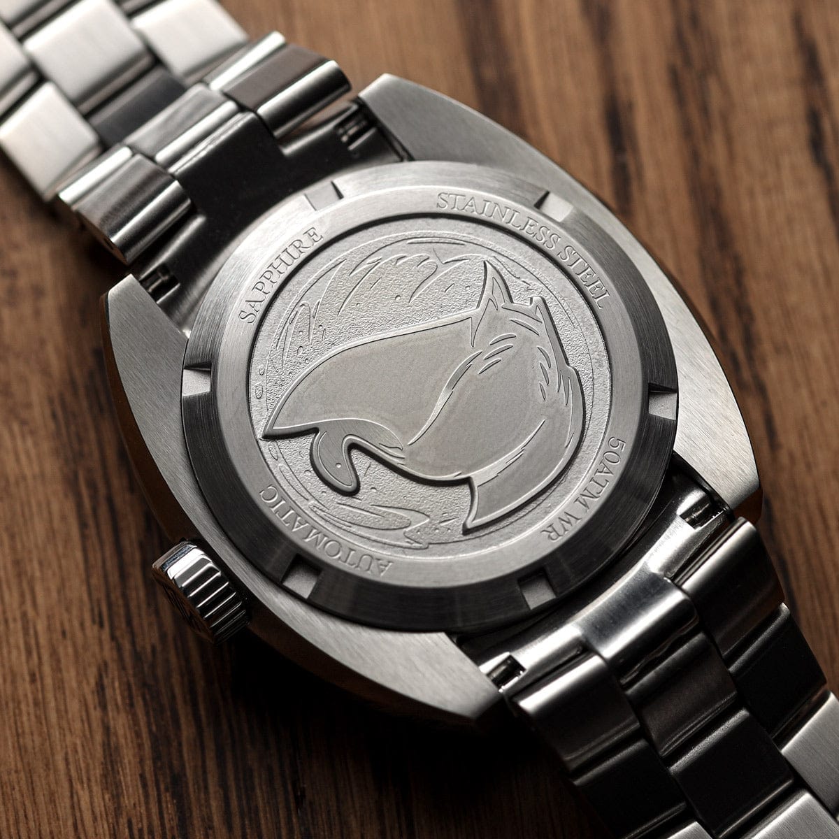 NTH DevilRay GMT - Grey Sunburst - Stainless Steel Bracelet - WatchGecko Exclusive