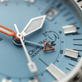 NTH DevilRay GMT - Light Blue - Leather Strap - WatchGecko Exclusive