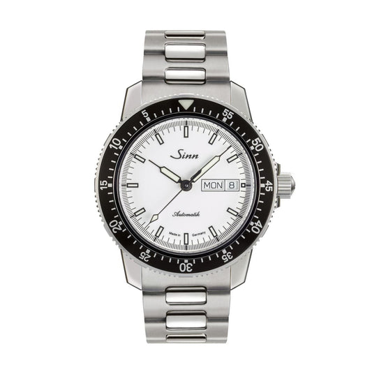 Sinn 104 St Sa I Automatic Sports Watch - White Dial - Solid Bracelet