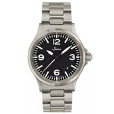 Sinn 556 A Automatic Sports Watch - Arabic Numerals Black Dial - Solid Bracelet