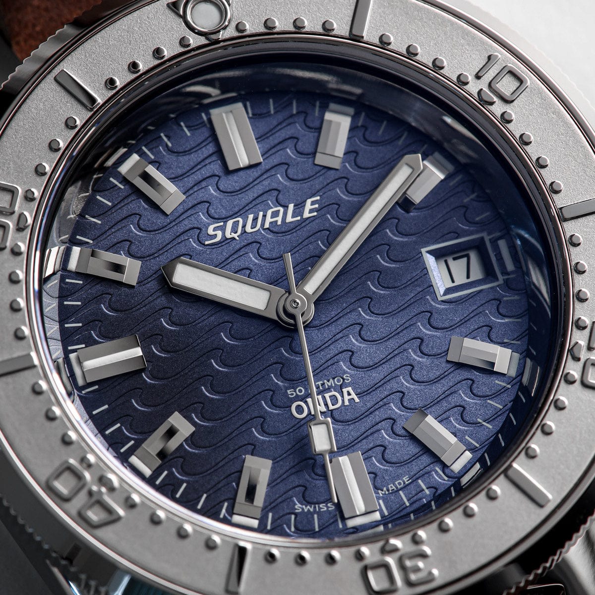 Squale 1521 Onda Blue Dial Swiss Made Diver's Watch
