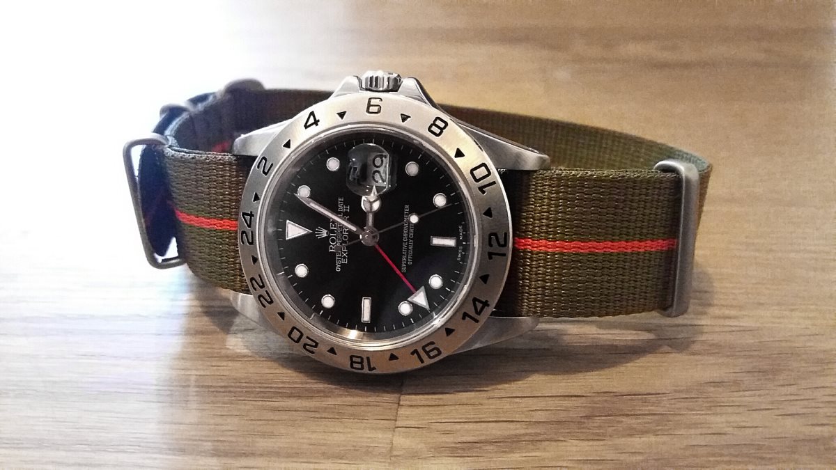 rolex explorer 1 nato strap