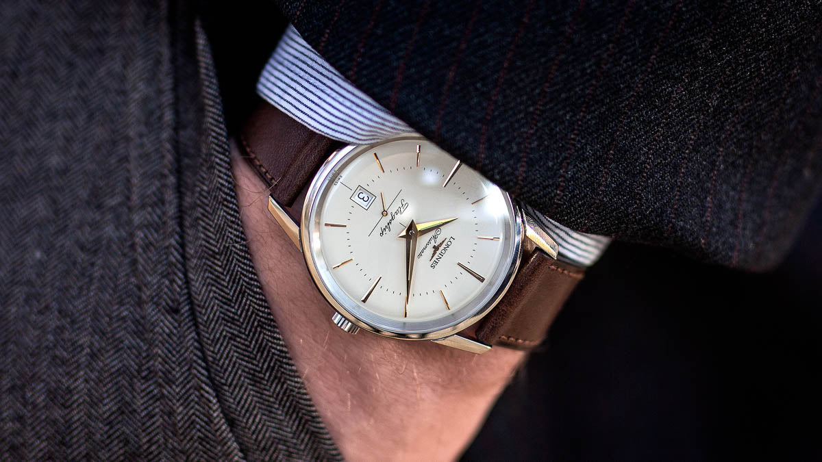 longines flagship heritage automatic men's watch